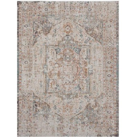 LR HOME LR Home ANTIQ81451CRM90C0 9 x 12 ft. Antiquity Faded Turkish Woven Indoor & Outdoor Area Rug; Beige & Cream ANTIQ81451CRM90C0